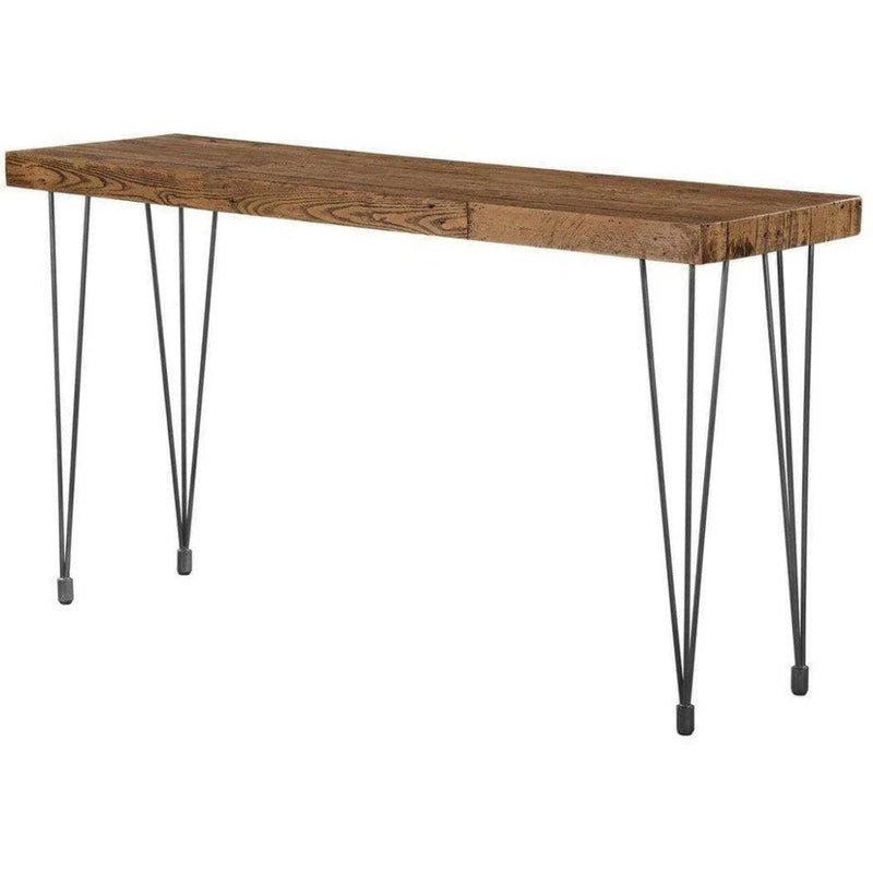 67 Inch Console Table Natural Industrial - LOOMLAN - Moe's Home - Console Tables