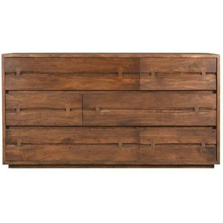 68 Inch Dresser Brown Industrial - LOOMLAN - Moe's Home - Dressers