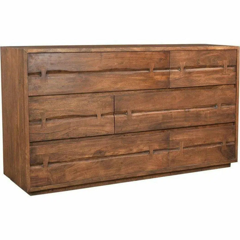 68 Inch Dresser Brown Industrial