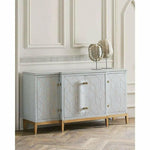 68" Perrine Grey & Gold Wooden Credenza - LOOMLAN - Bassett Mirror - Sideboards