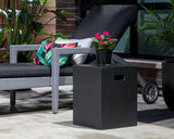 Castor Concrete Outdoor Square End Table