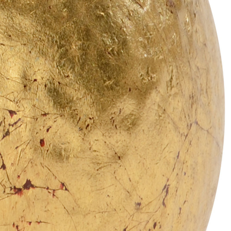 Hammered Gold Ball Warm Glow Sculpture