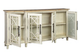 Marion Breakfront Designed Wooden Buffet