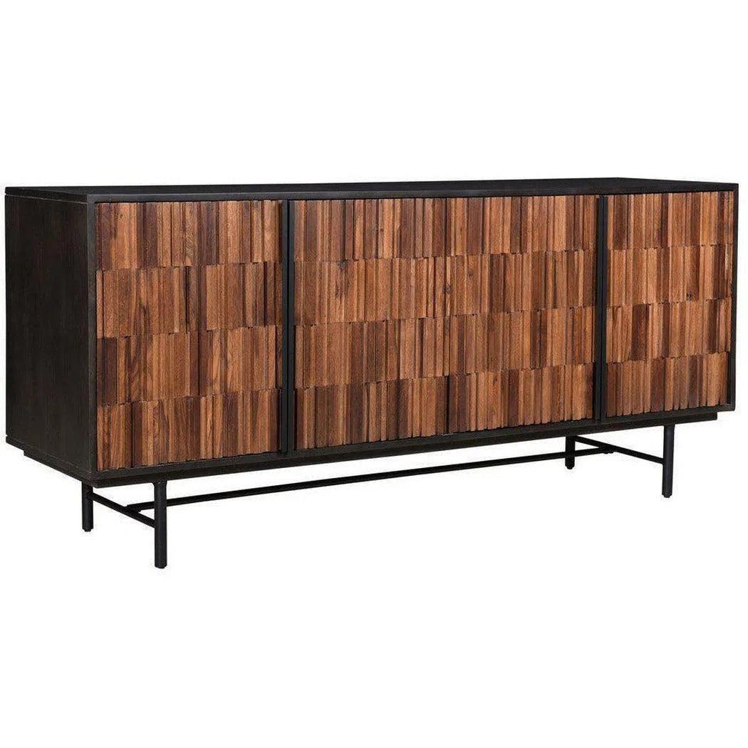 68.5 Inch Sideboard Mid Century Modern Black