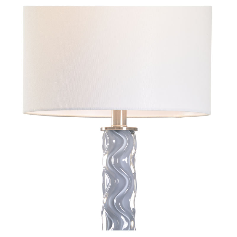 Emily Grey Marble Three-Dimensional Pattern Table Lamp