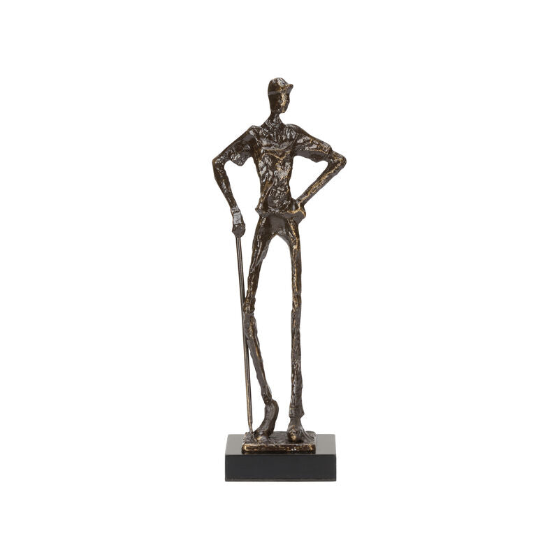 Golfer Bronze Finish Sculpture