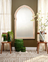 Bardot Large Bone & Wood Mirror by Jamie Young