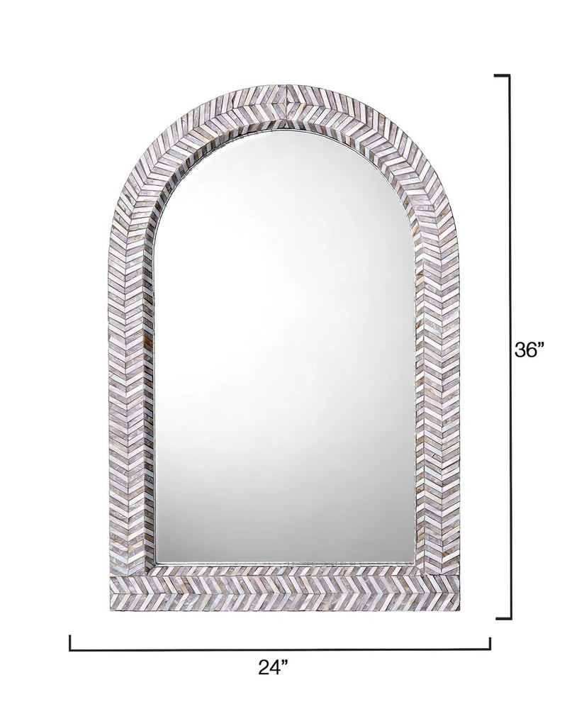 Beverly Mother Of Pearl Arch Wall Mirror By Jamie Young