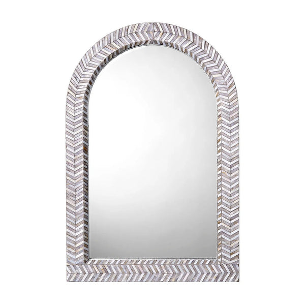 Beverly Mother Of Pearl Arch Wall Mirror By Jamie Young