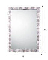 Marmont Mother of Pearl Rectangle Mirror by Jamie Young