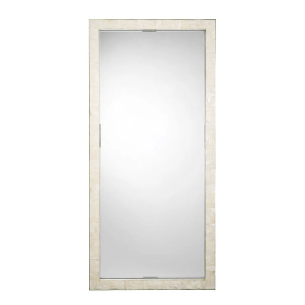 Monroe Mother Of Pearl Rectangle Floor Mirror