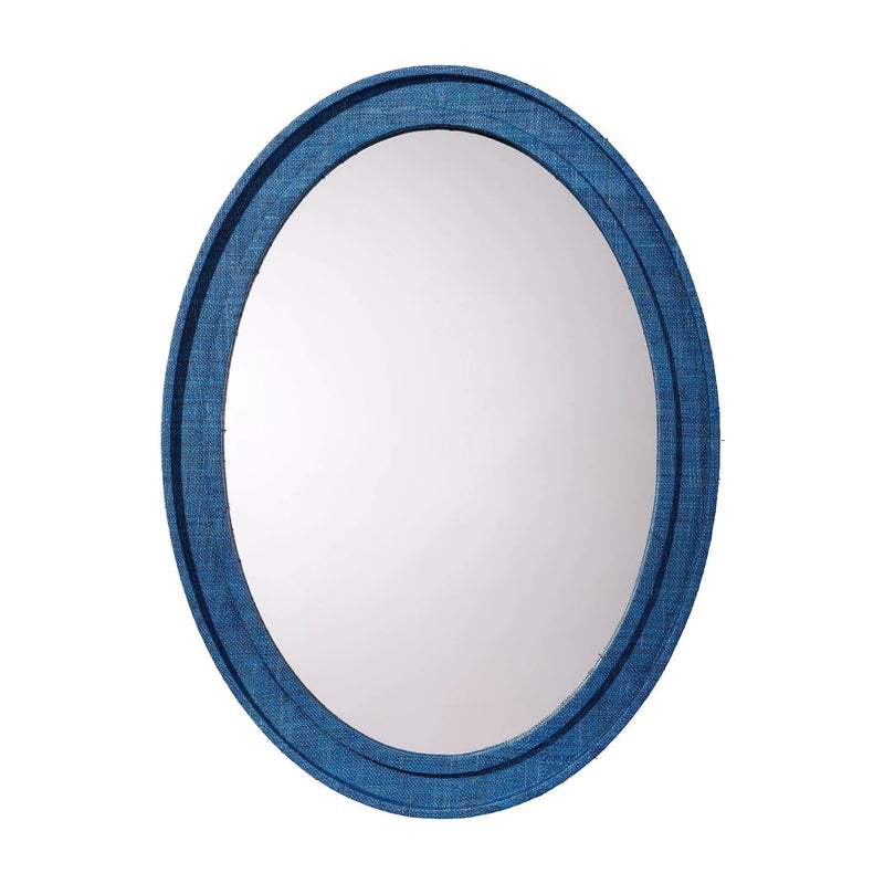 Valley Raffia Oval Wall Mirror