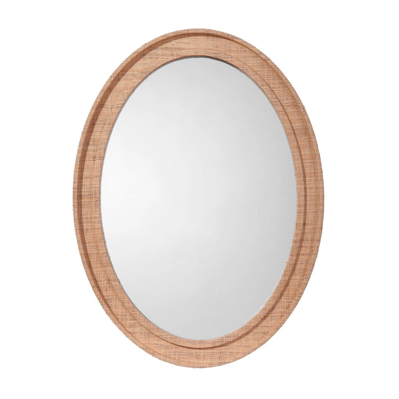 Valley Raffia Oval Wall Mirror