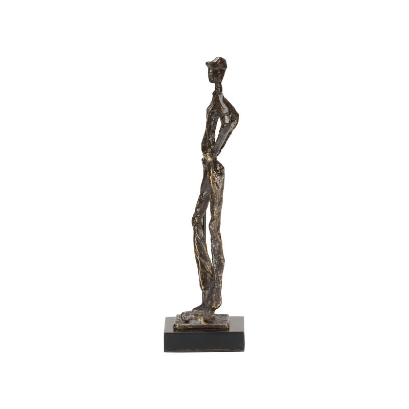 Golfer Bronze Finish Sculpture