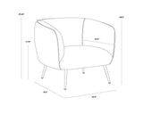 Amara Fabric Upholstered Lounge Chair