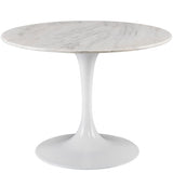 Elliston Trumpet Marble Topped Round Table