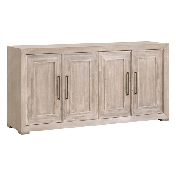 70" Solid Acacia Wood Sideboard for Dining Room With Wine Racks Sideboards LOOMLAN By Essentials For Living