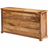 70" Two Tone Wood Rustic Sideboard Cabinet 3 Storage Drawers Sideboards LOOMLAN By LOOMLAN