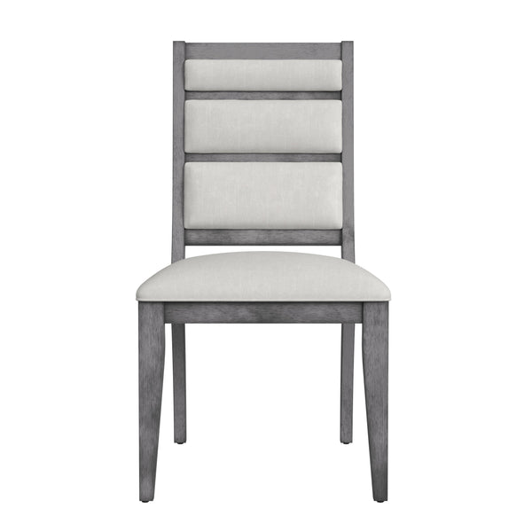 Nylah Wood Grey Armless Dining Chair
