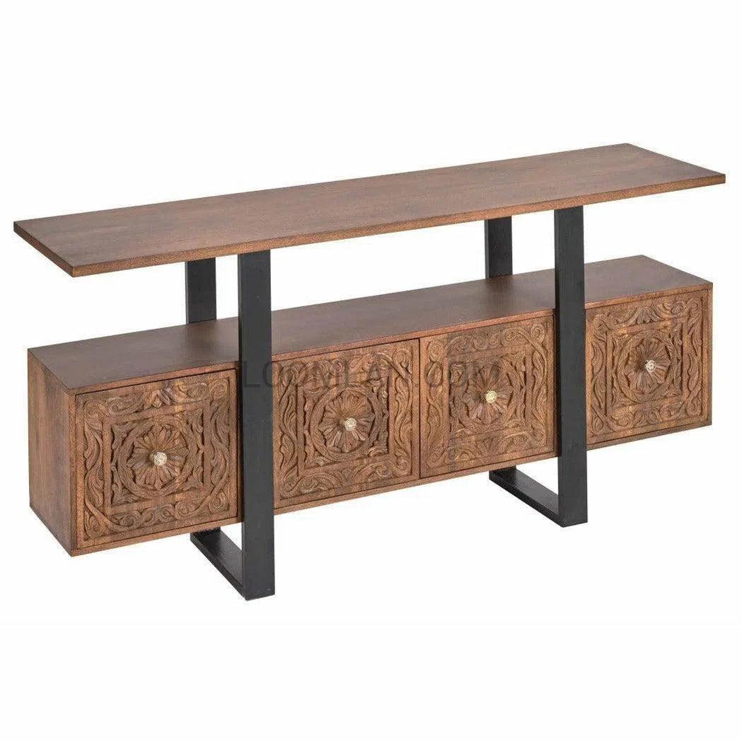 70"Doors Boho Console Table