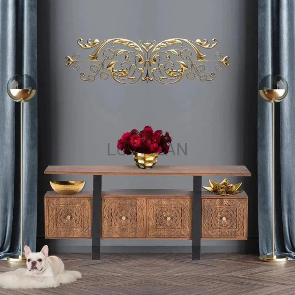 70"Doors Boho Console Table - LOOMLAN - LOOMLAN - Console Tables