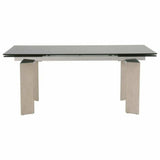 71-106" Extendable Glass Top Dining Table Dining Tables LOOMLAN By Essentials For Living