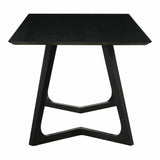 71 Inch Dining Table Rectangular Black Mid-Century Dining Tables LOOMLAN By Moe's Home