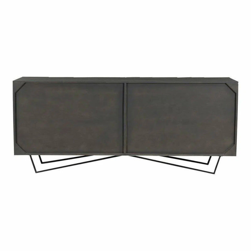 71 Inch Sideboard Charcoal Grey Contemporary Sideboards LOOMLAN By Moe's Home