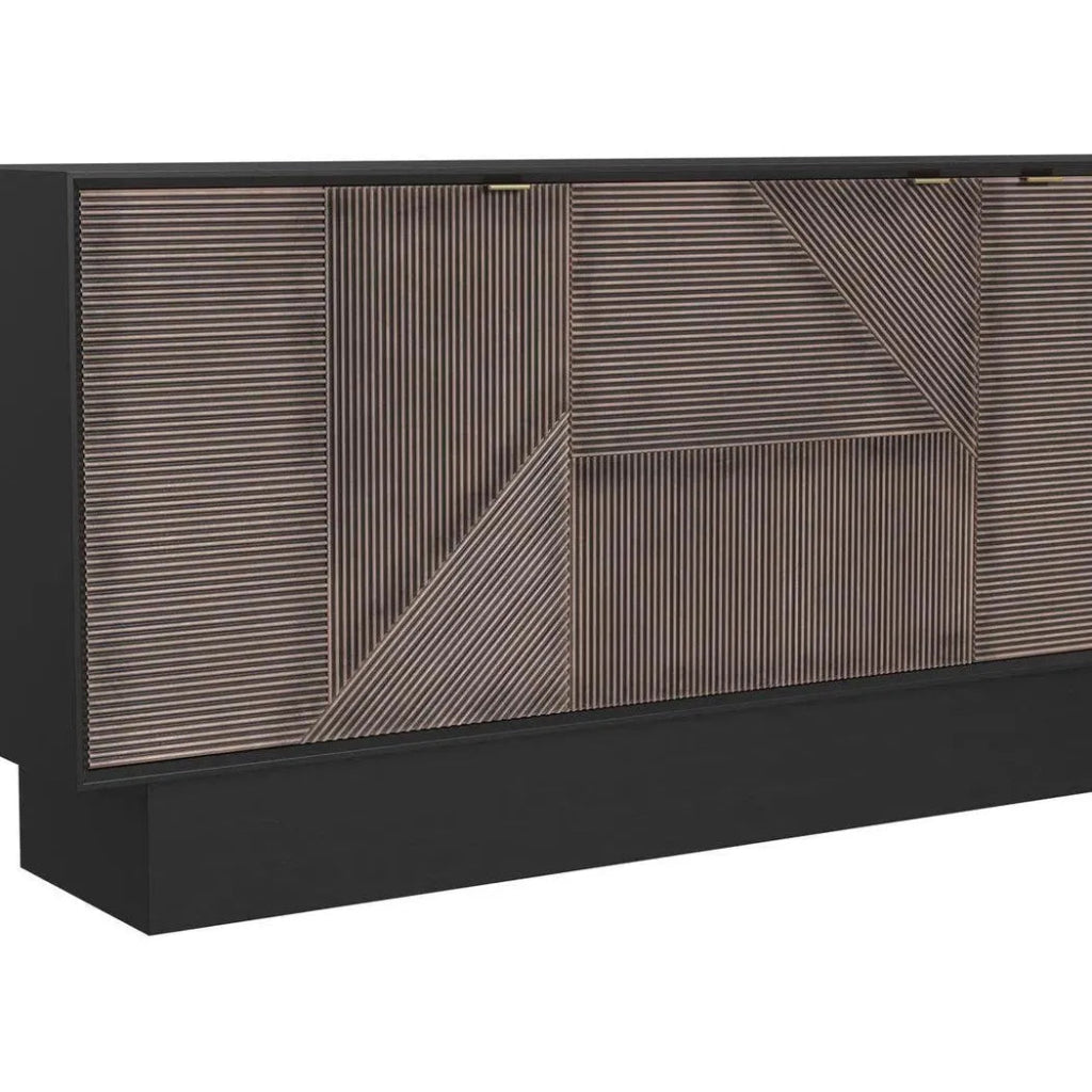 71" Brown Mid Century Modern Sideboard for Dining Room - LOOMLAN - Bassett Mirror - Sideboards