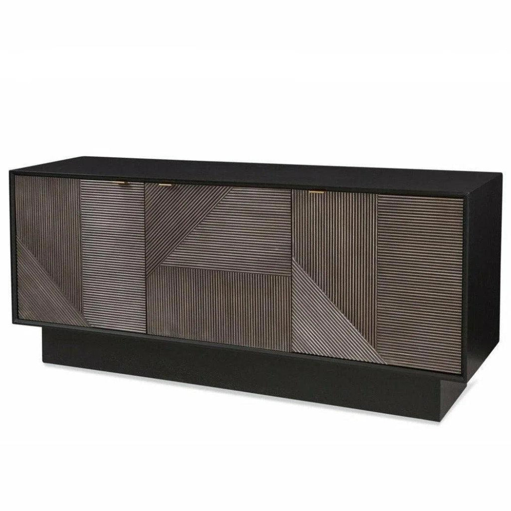 71" Brown Mid Century Modern Sideboard for Dining Room - LOOMLAN - Bassett Mirror - Sideboards