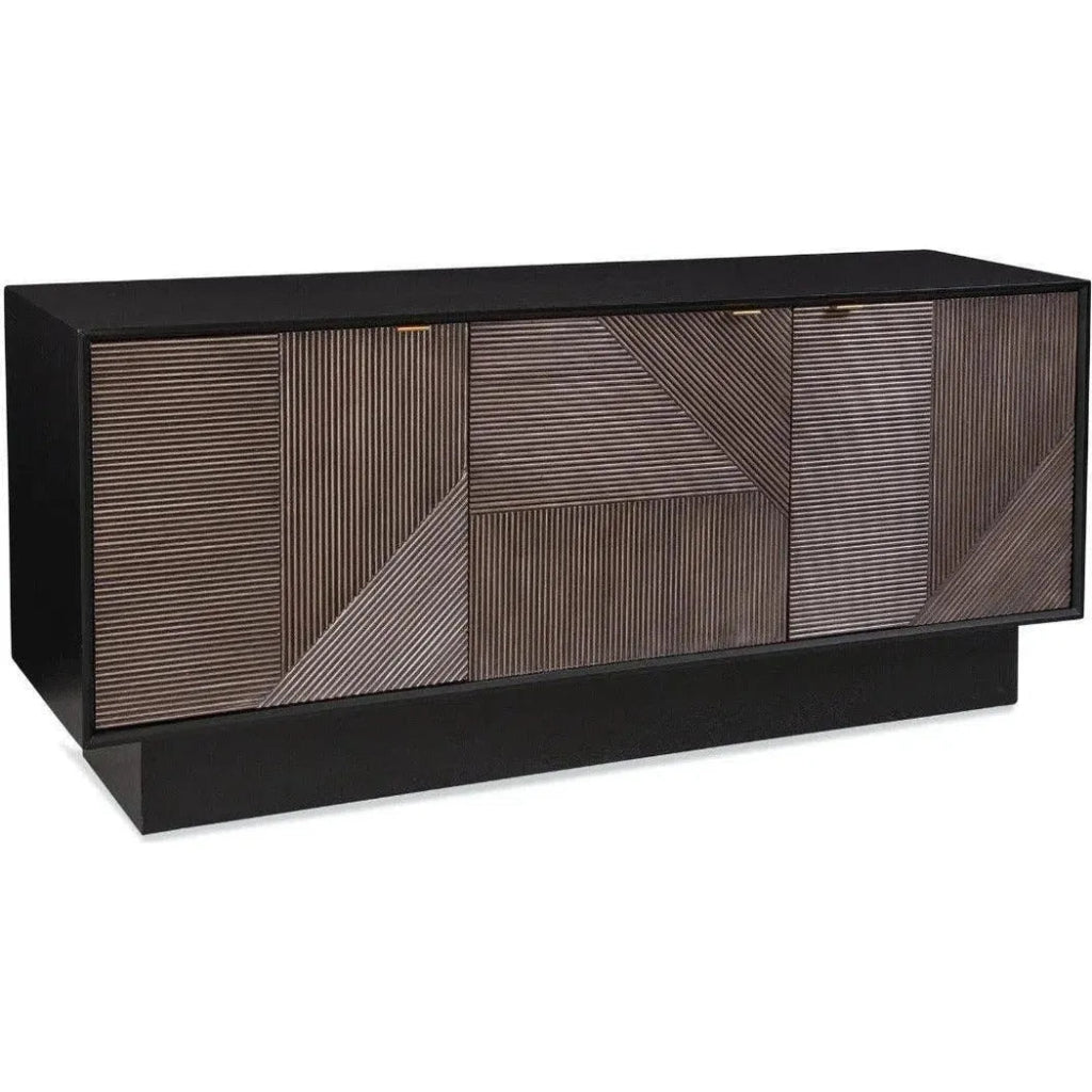 71" Brown Mid Century Modern Sideboard for Dining Room - LOOMLAN - Bassett Mirror - Sideboards