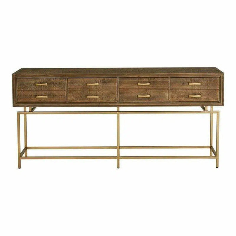 71 Inch Console Table Natural Art Deco - LOOMLAN - Moe's Home - Console Tables