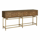 71 Inch Console Table Natural Art Deco - LOOMLAN - Moe's Home - Console Tables