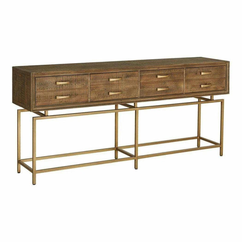 71 Inch Console Table Natural Art Deco - LOOMLAN - Moe's Home - Console Tables