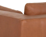 Burr Leather Upholstered Sofa