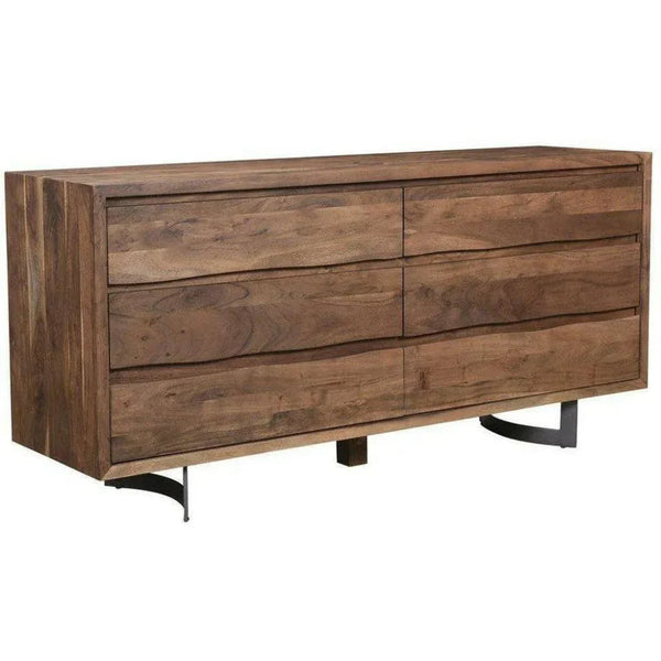 72 Inch Dresser Smoked Brown Industrial - LOOMLAN - Moe's Home - Dressers