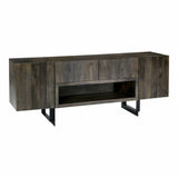 72 Inch Media Cabinet Natural Contemporary TV Stands & Media Centers LOOMLAN By Moe's Home