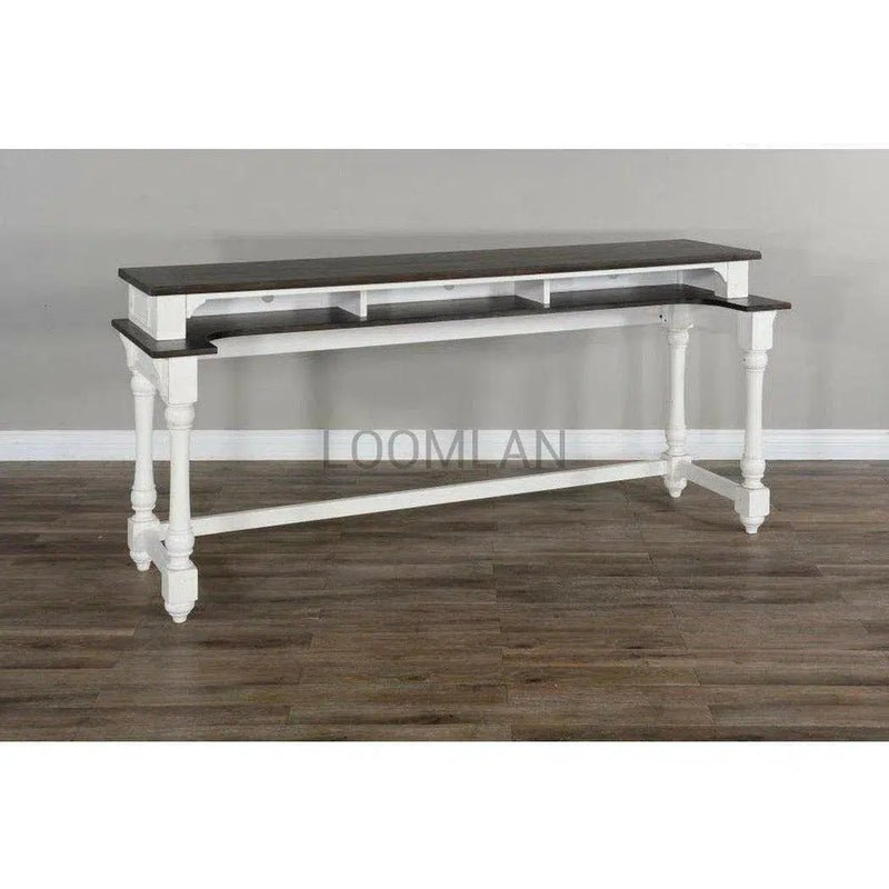 72" Large Carriage House Wood Console Table Console Tables LOOMLAN By Sunny D