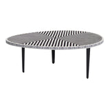 Ewing Resin and Iron Black Cocktail Table
