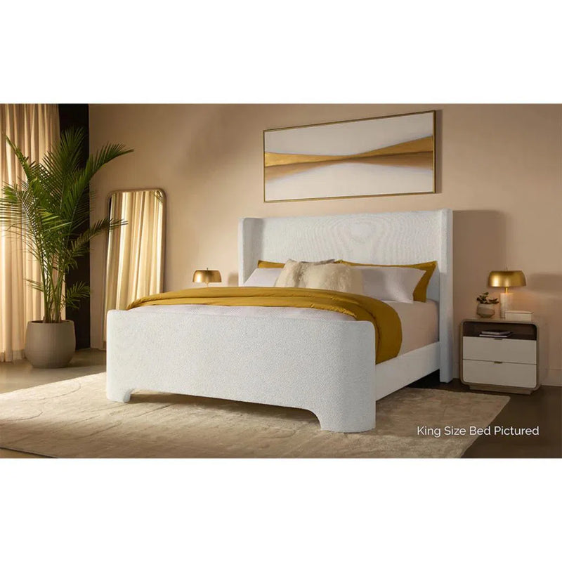 Ives Fabric Upholstered Gentle Profile Designed Bed