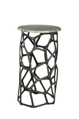 Sebastian Marble Topped Round End Table