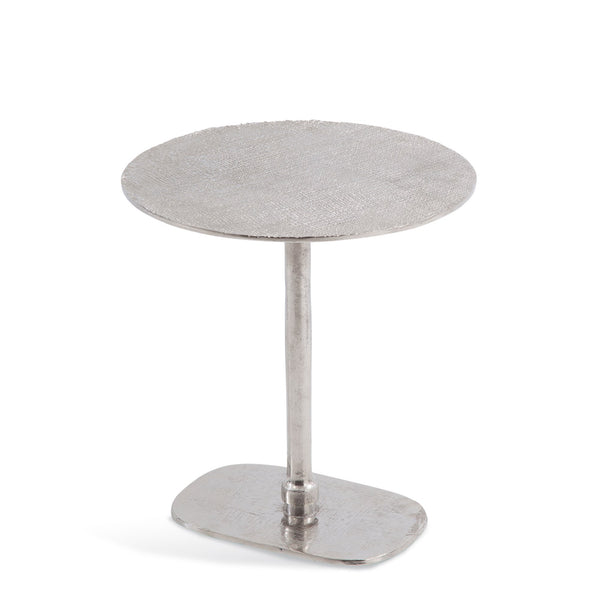 Rocha Metal Silver Round Accent Table