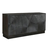 74" Brown Spiral Credenza Credenza Cabinet - LOOMLAN - LH Imports - Sideboards