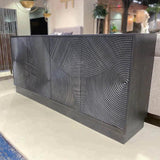 74" Brown Spiral Credenza Credenza Cabinet - LOOMLAN - LH Imports - Sideboards