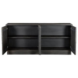 74" Brown Spiral Credenza Credenza Cabinet - LOOMLAN - LH Imports - Sideboards