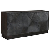 74" Brown Spiral Credenza Credenza Cabinet - LOOMLAN - LH Imports - Sideboards