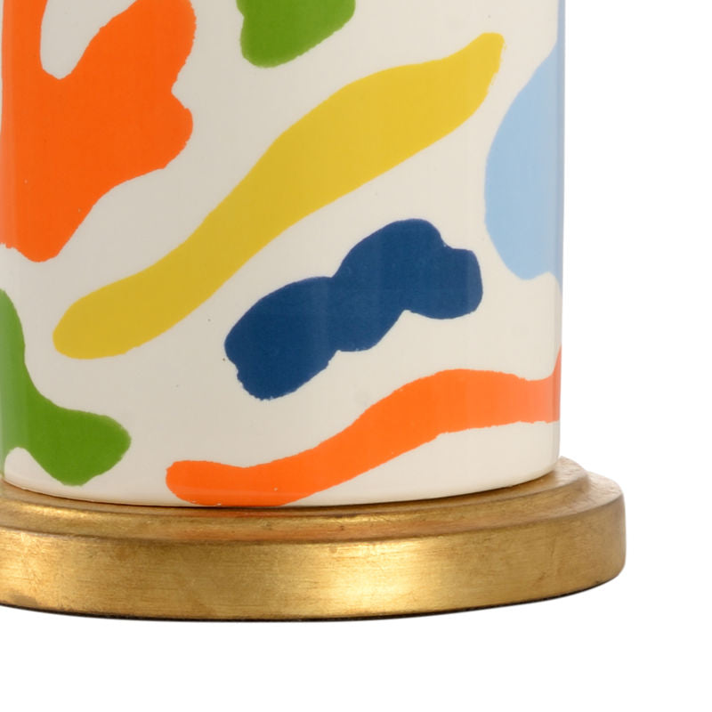 Danton Ceramic With Gold Accents Table Lamp