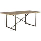 75 Inch Dining Table Brown Rustic Dining Tables LOOMLAN By Moe's Home