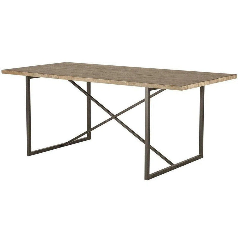 75 Inch Dining Table Brown Rustic Dining Tables LOOMLAN By Moe's Home
