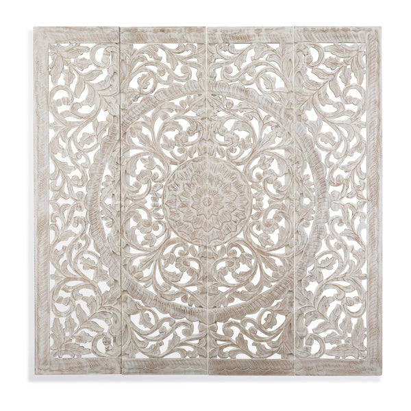 In the Garden White Wall Panels (Set of 4)